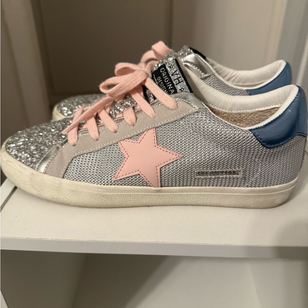 Vintage Havana Glitter Mesh Star Sneaker